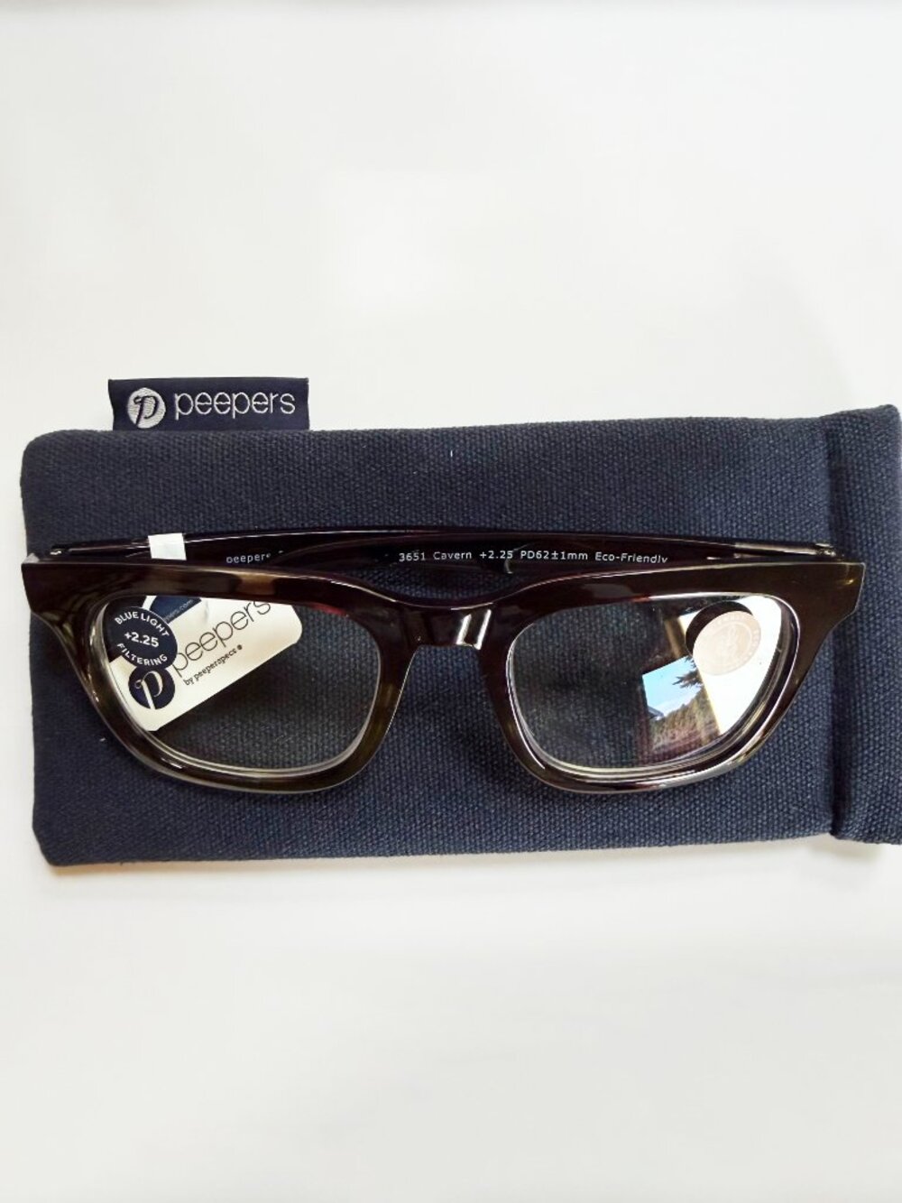 NEW Peepers Cavern Blue Light‎ Filtering Reading Glasses +2.25 - Picture 7 of 8